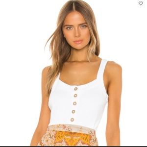Free People Bridgette White Tank